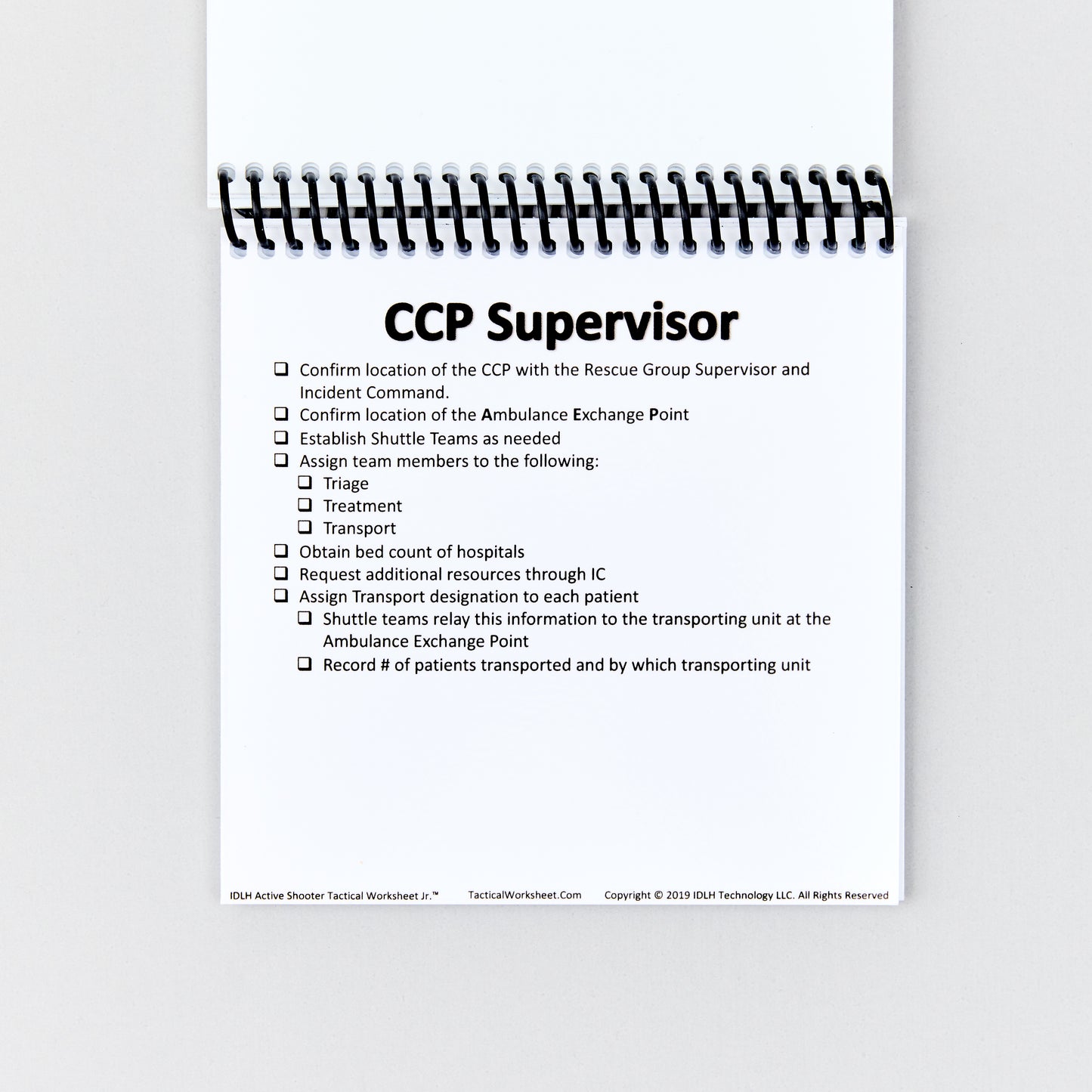 IDLH Tactical Worksheet Active Threat