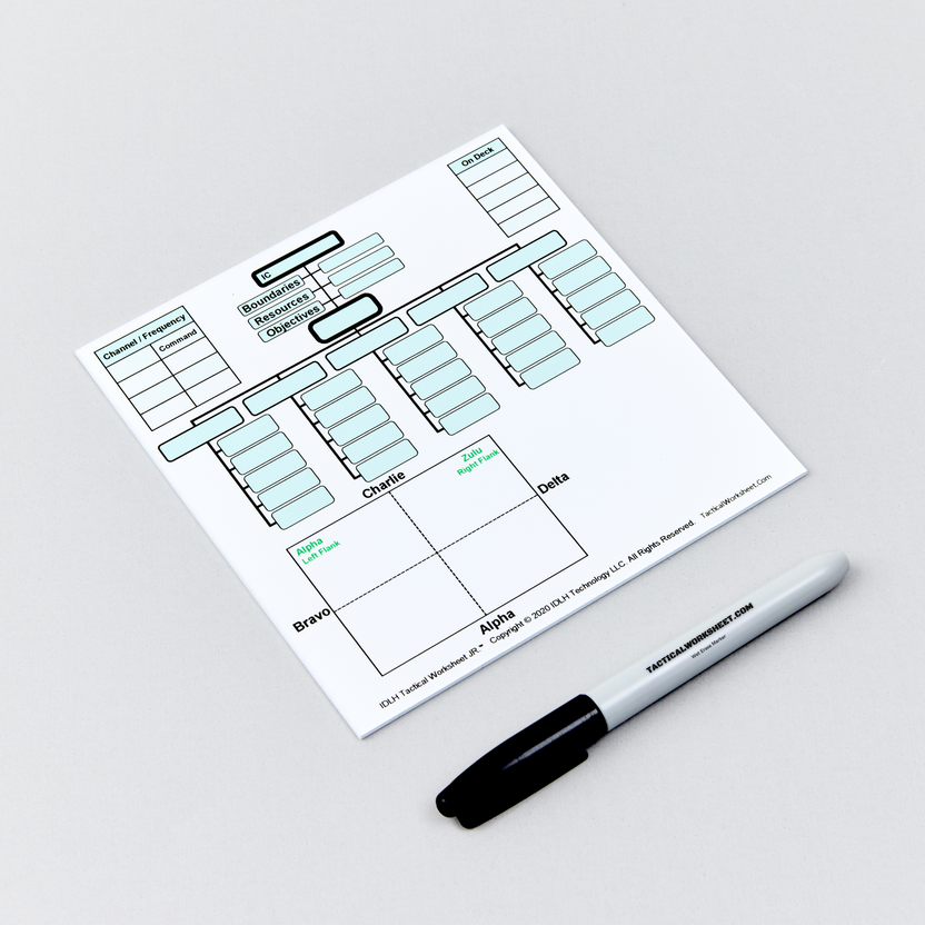 JR Command Boards | Compact IDLH Tactical Worksheet®